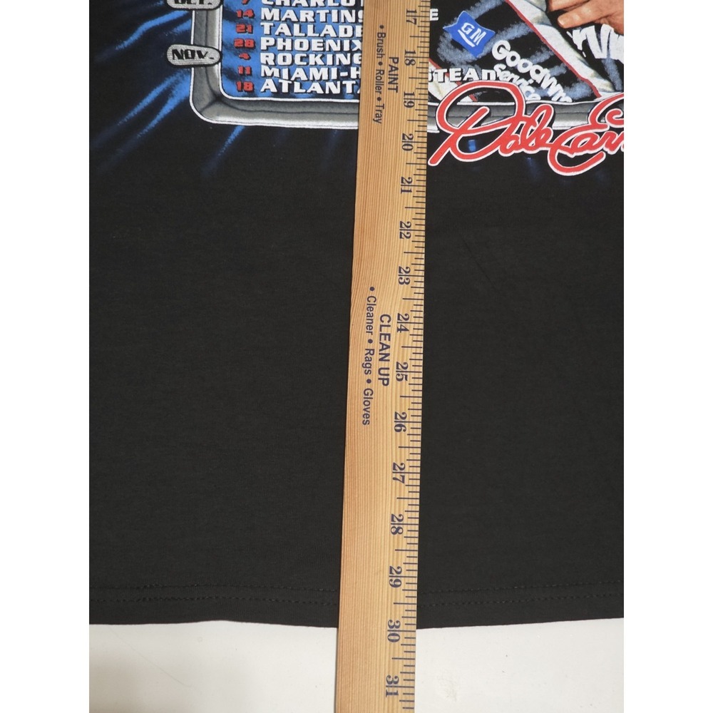 Vintage 2001 Dale Earnhardt #3 NASCAR Winston Cup Schedule T-Shirt Chase NWOT - Picture 7 of 7